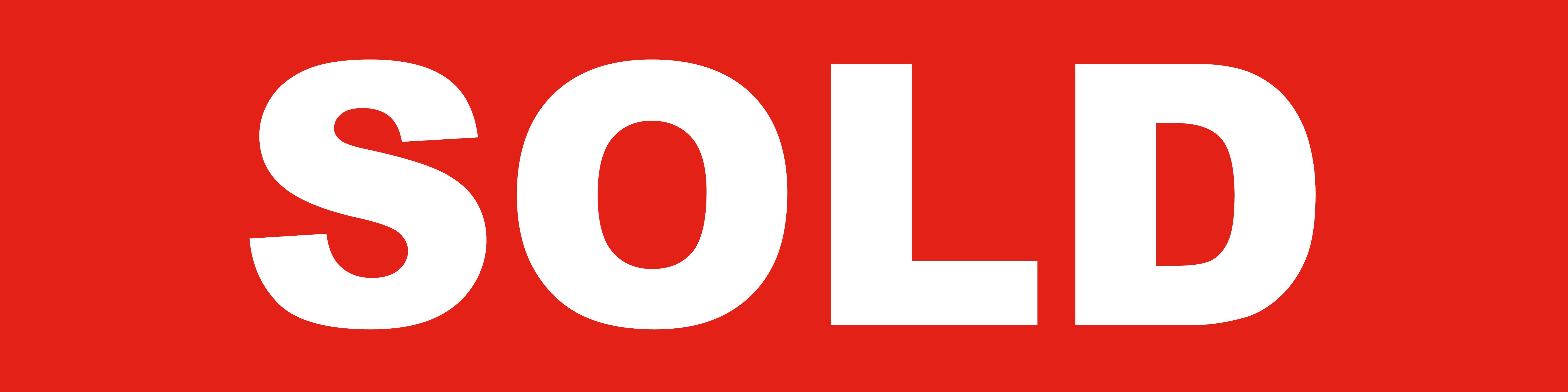 Sold Red Sign