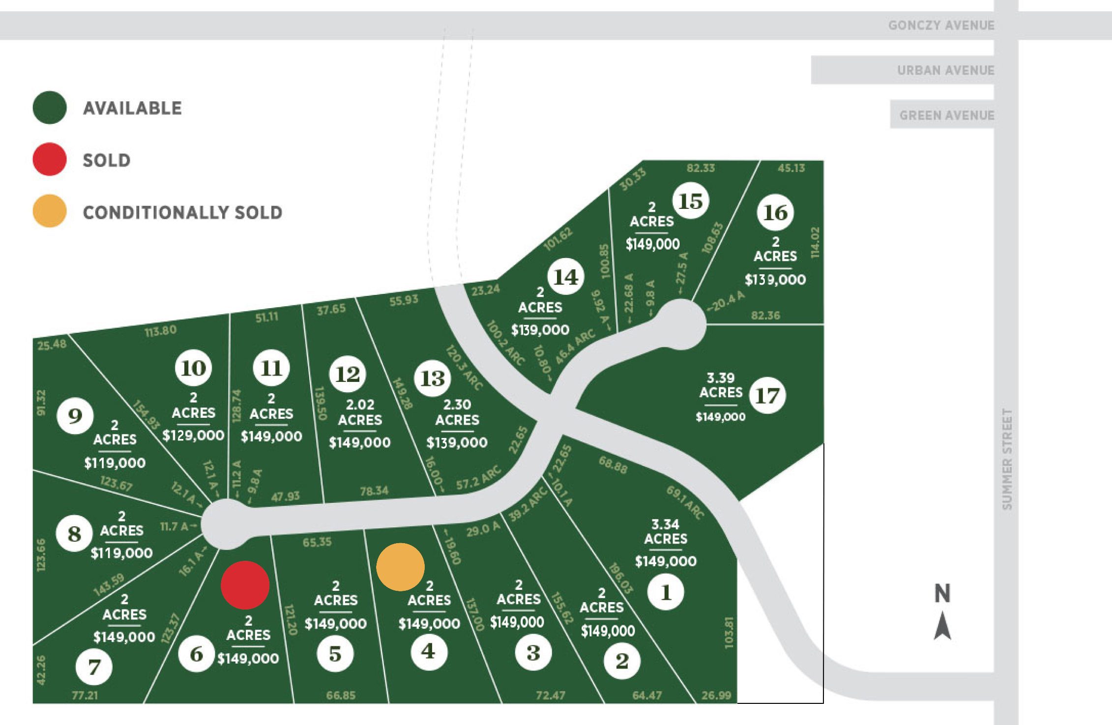 March 2017 Brylee Lot Map